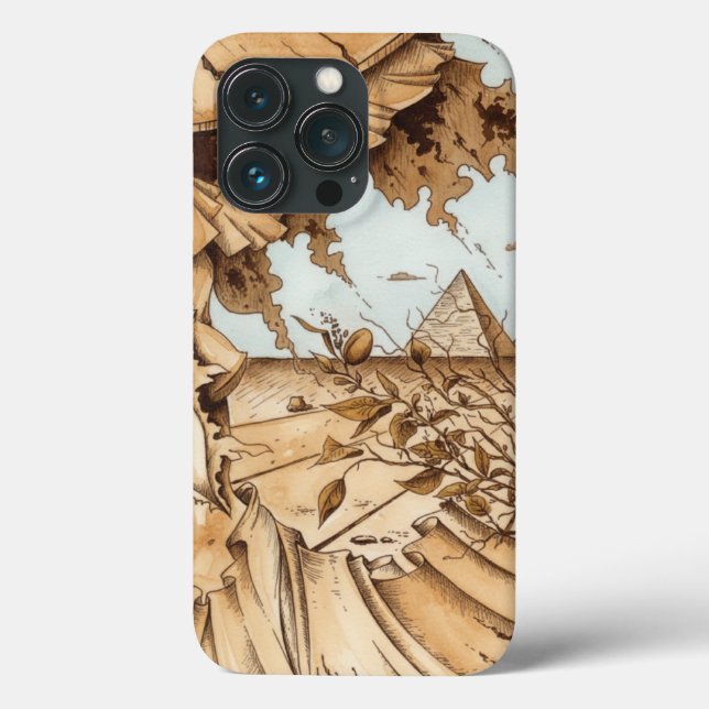 Coques Case-Mate iPhone Paysage avec pyramide (Verso)