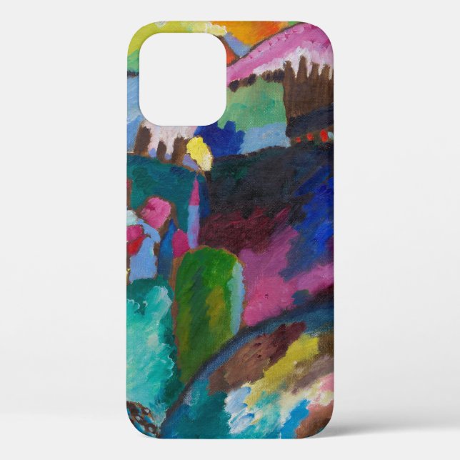Coques Case-Mate iPhone Paysage avec rein d'usine, Wassily Kandinsky (Verso)