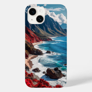 Coque Case-Mate iPhone Paysage côtier avec des falaises rouges vibrantes