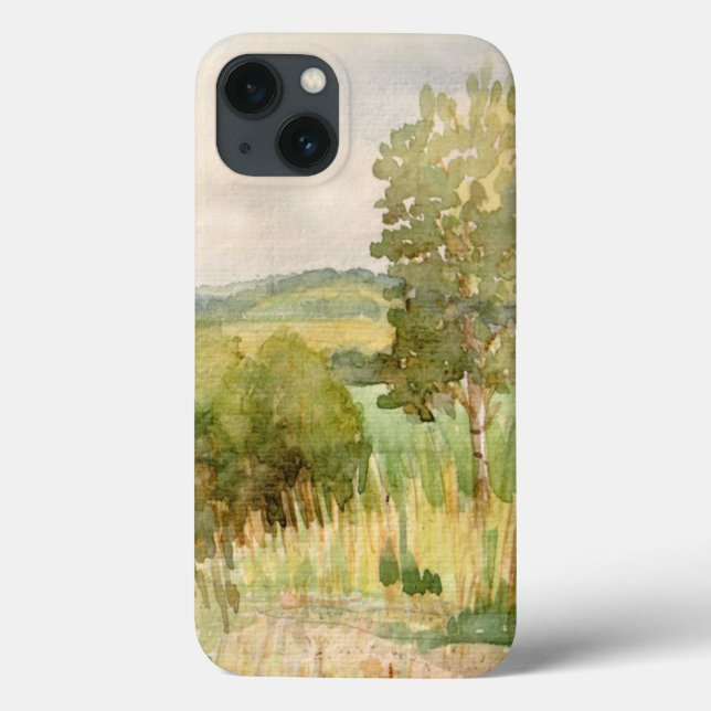 Coques Case-Mate iPhone Paysage d'aquarelle (Verso)