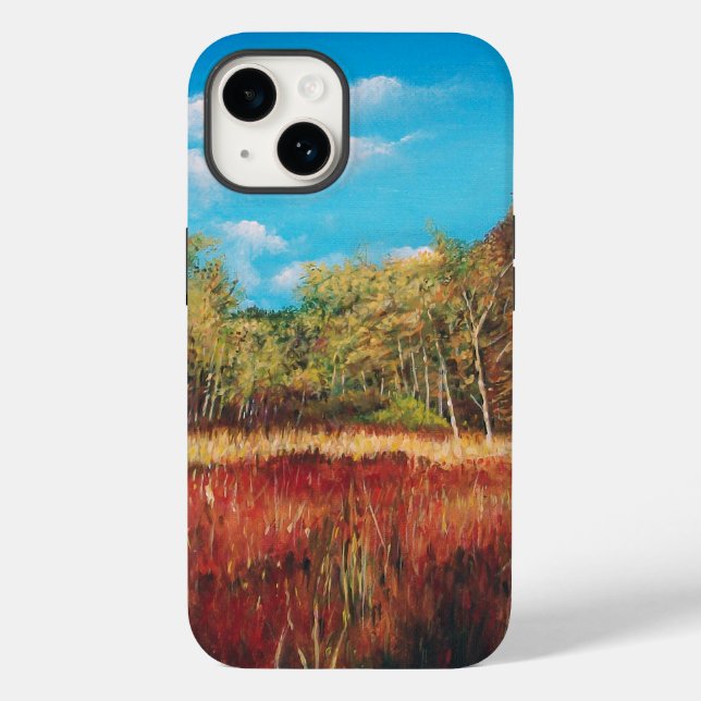 Coques Case-Mate iPhone Paysage de automne coloré arbres (Verso)