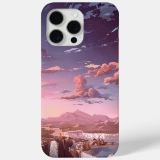 Coque Case-Mate iPhone Paysage de coucher de soleil esthétique Anime avec