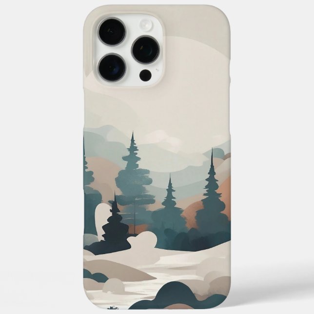 Coques Case-Mate iPhone Paysage de la forêt de Boho (Verso)