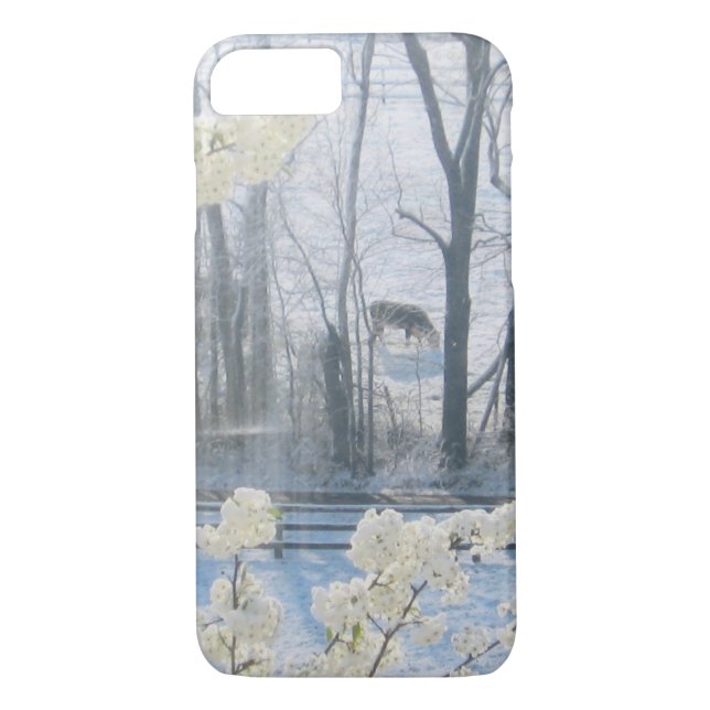 Coques Case-Mate iPhone Paysage de la nature pastorale en hiver (Dos)
