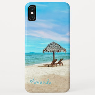 Case-Mate iPhone Case Paysage de la plage tropicale de Monogramme