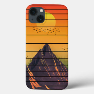 Case-Mate iPhone CASE PAYSAGE DE MONTAGNE NATURE VINTAGE COUCHER DE SOLE