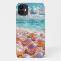 Paysage de Pebble Beach Océan Calme Pierres Nature