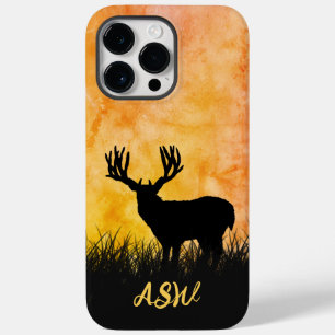 Coque Case-Mate iPhone Paysage de silhouette de cerf buck chasse