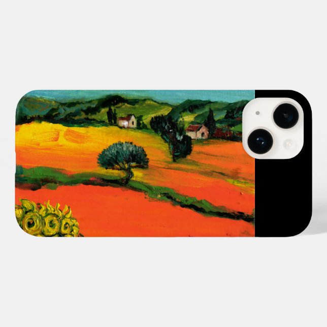 COQUES Case-Mate iPhone PAYSAGE DE TOSCANE AVEC DÉBORDEMENT (Verso (horizontal))