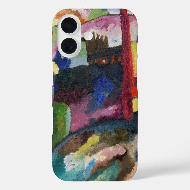 Coques Case-Mate iPhone Paysage de Wassily Kandinsky avec cheminée d'usine (Verso)
