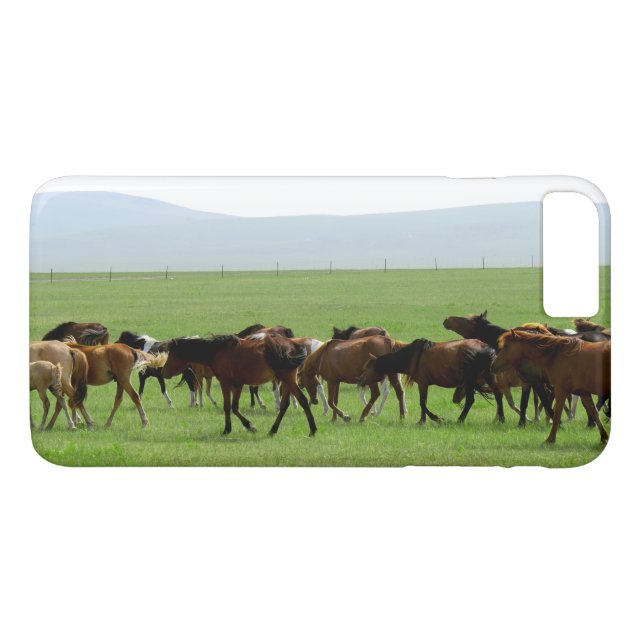 Coques Case-Mate iPhone Paysage des chevaux (Dos (Horizontal))