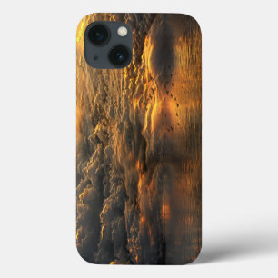 Case-Mate iPhone Case Paysage des nuages et de l'eau avec les oiseaux