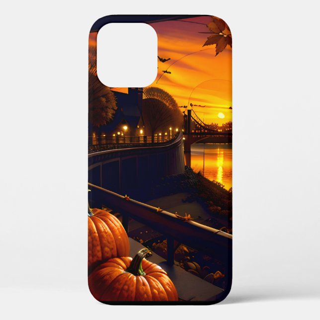 Coques Case-Mate iPhone Paysage d'Halloween deux (Verso)