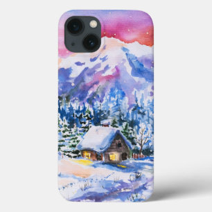 Etui iPhone 13 Paysage d'hiver