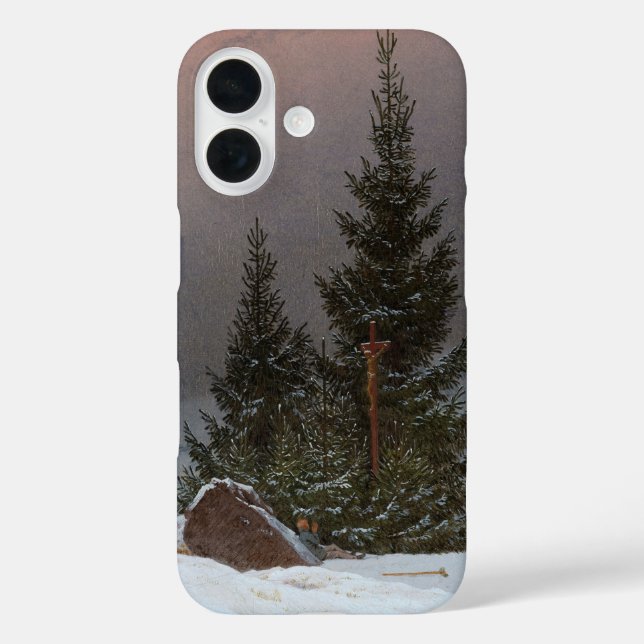Coques Case-Mate iPhone Paysage d'hiver, 1811 par Caspar David Friedrich (Verso)