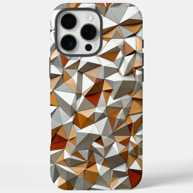 Coques Case-Mate iPhone Paysage du bois géométrique (Verso)