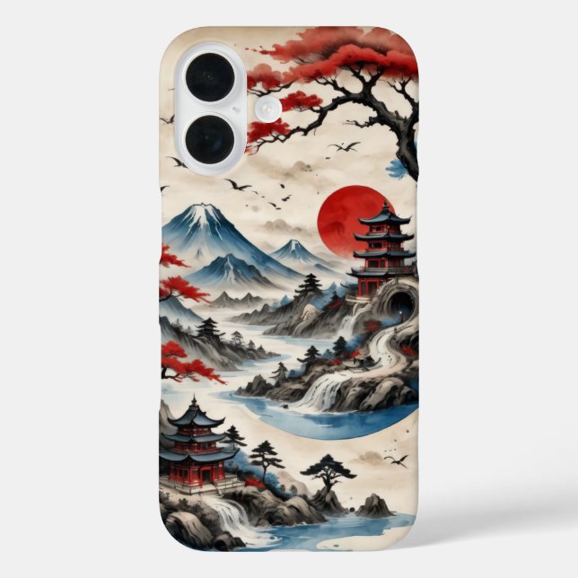 Coques Case-Mate iPhone Paysage du Japon ancien couverture de la période K (Verso)