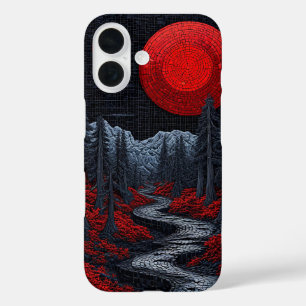 Coque Pour iPhone 16 Paysage forestier surréaliste