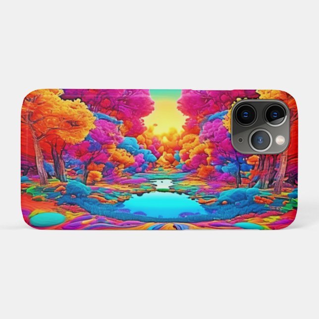 Coques Case-Mate iPhone Paysage Imaginaire coloré (Dos (Horizontal))