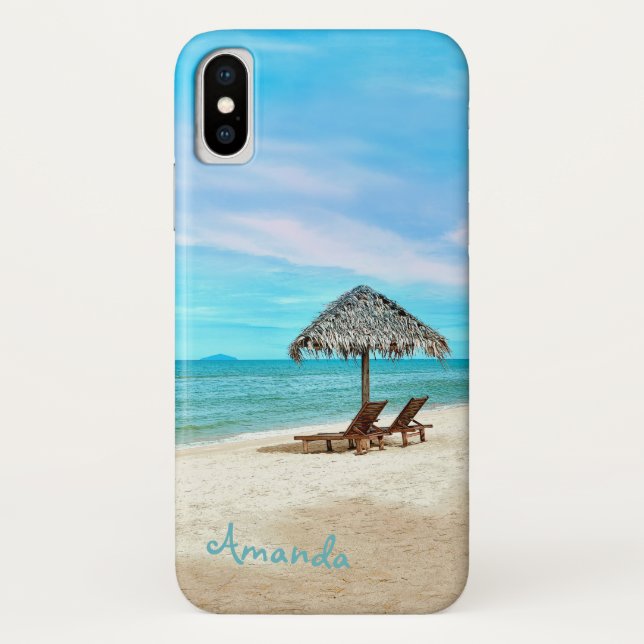 Coques Case-Mate iPhone Paysage marin tropical personnalisé (Dos)