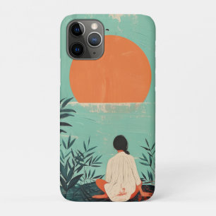 Case-Mate iPhone Case Paysage Montagnard de la Mi-Siècle en Terre Cuite