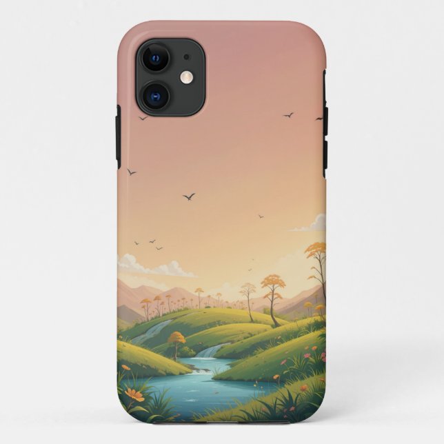 Coques Case-Mate iPhone Paysage naturel coucher de soleil (Dos)