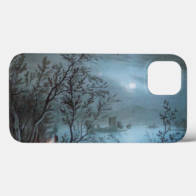 COQUES Case-Mate iPhone PAYSAGE NOCTURNE ROMANTIQUE EN BLEU (Verso (horizontal))