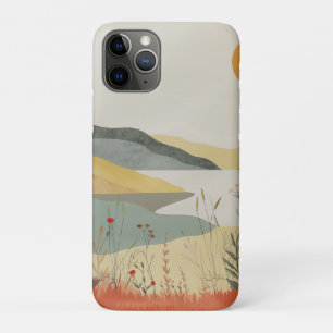 Case-Mate iPhone Case Paysage Rétro de Lac au Coucher du Soleil Terre Cu