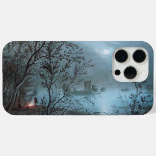 COQUE iPhone 15 PRO MAX PAYSAGE ROMANTIQUE NOCTURNE EN BLEU