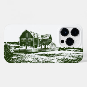 Coque Case-Mate iPhone Paysage rural maison de ferme de style coupe