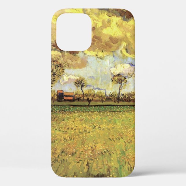 Coques Case-Mate iPhone Paysage sous un ciel orageux par Vincent van Gogh (Verso)