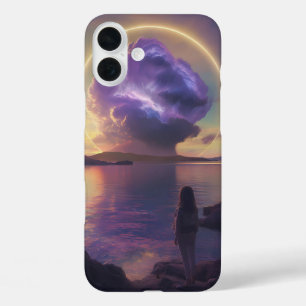 Coque Pour iPhone 16 Plus "Paysage surréaliste époustouflant avec Orange de