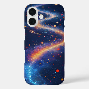 Coque Pour iPhone 16 Paysage surréaliste époustouflant avec un P orange