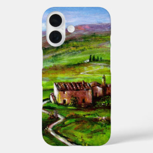 COQUES iPhone 16 PAYSAGE TOSCANE AUX COLLINES VERTES