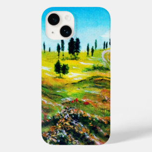 COQUE POUR iPhone 14 PAYSAGE TOSCANE AVEC POPIES