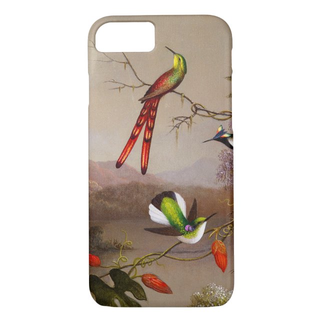 Coques Case-Mate iPhone Paysage tropical avec dix colibris (Dos)