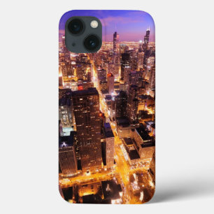 Coques Pour iPhone Paysage urbain la nuit de Chicago