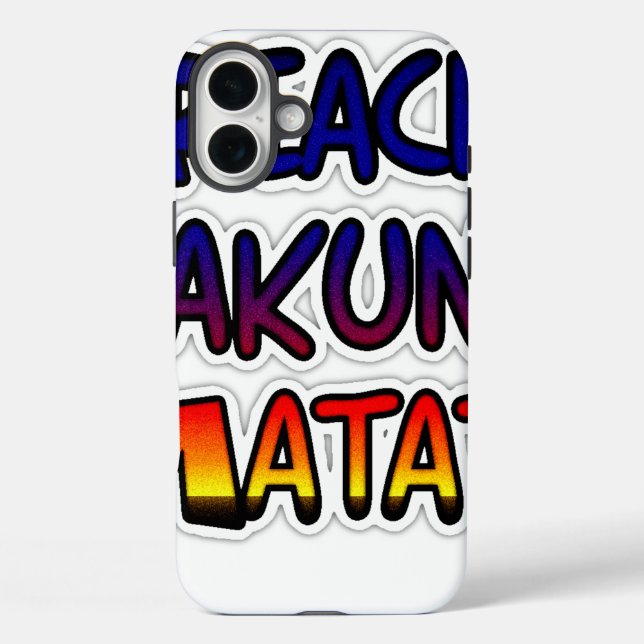 Coques Case-Mate iPhone Peace Hakuna Matata Cadeaux Produits (Verso)