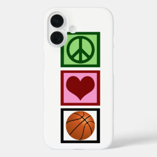 Coque Pour iPhone 16 Peace Love Basket
