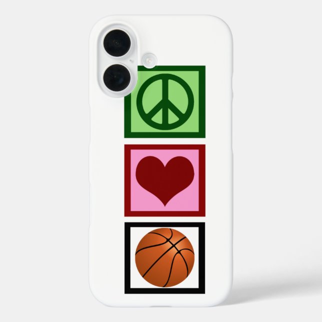 Coques Case-Mate iPhone Peace Love Basket (Verso)
