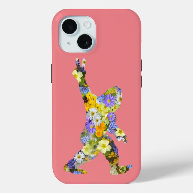 Coques Case-Mate iPhone Peace Love Floral Bigfoot (Verso)