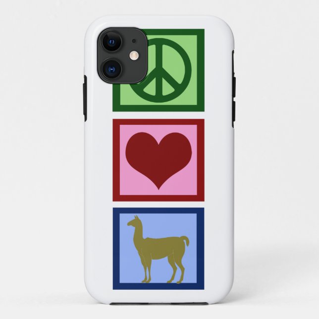 Coques Case-Mate iPhone Peace Love Llamas (Dos)