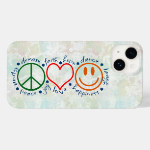 Coque Case-Mate iPhone Peace Love Smile