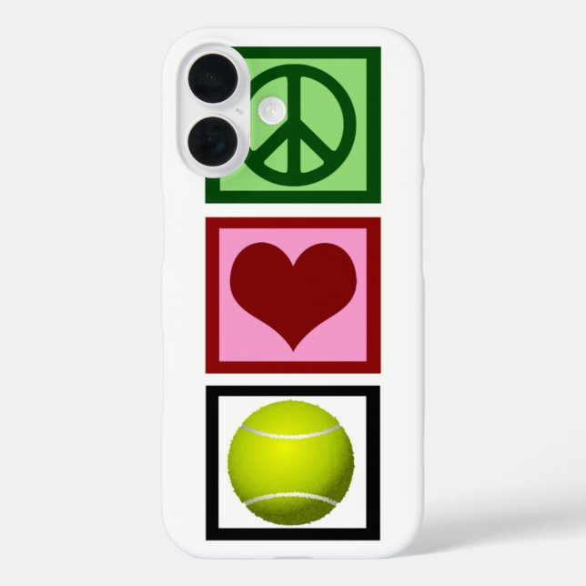 Coques Case-Mate iPhone Peace Love Tennis (Verso)