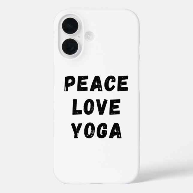 Coques Case-Mate iPhone Peace Love Yoga (Verso)