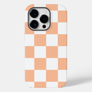 Coque Case-Mate iPhone Peach Fuzz À damiers En vichy Motif