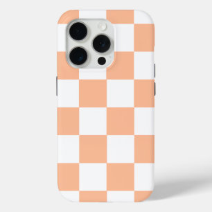 Coque Case-Mate iPhone Peach Fuzz À damiers En vichy Motif