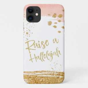 Case-Mate iPhone Case Peach Gold Lève Une Hallelujah Christian