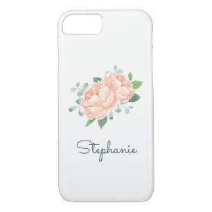 Coque Case-Mate Pour iPhone Peach Peony Jolie aquarelle