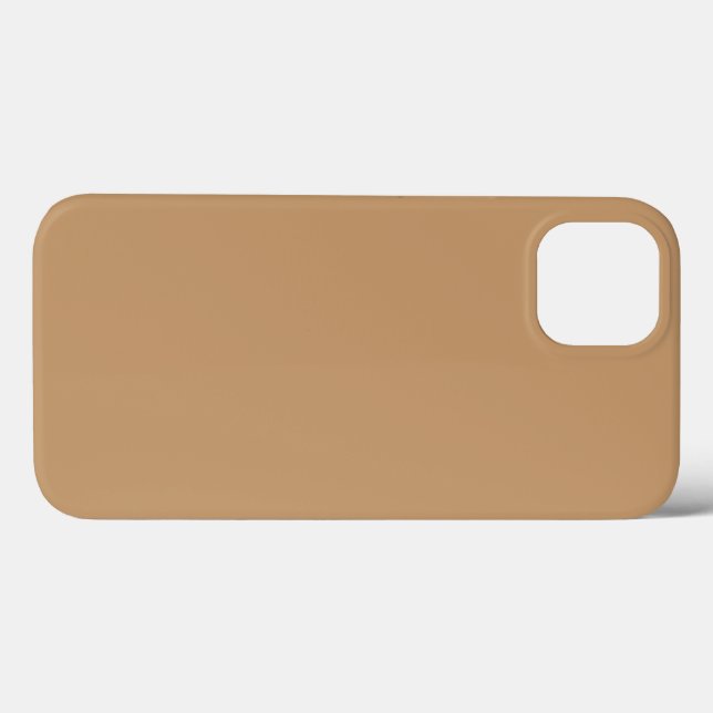 Coques Case-Mate iPhone Peach Tan Color Block | Soft Wedding Design (Verso (horizontal))